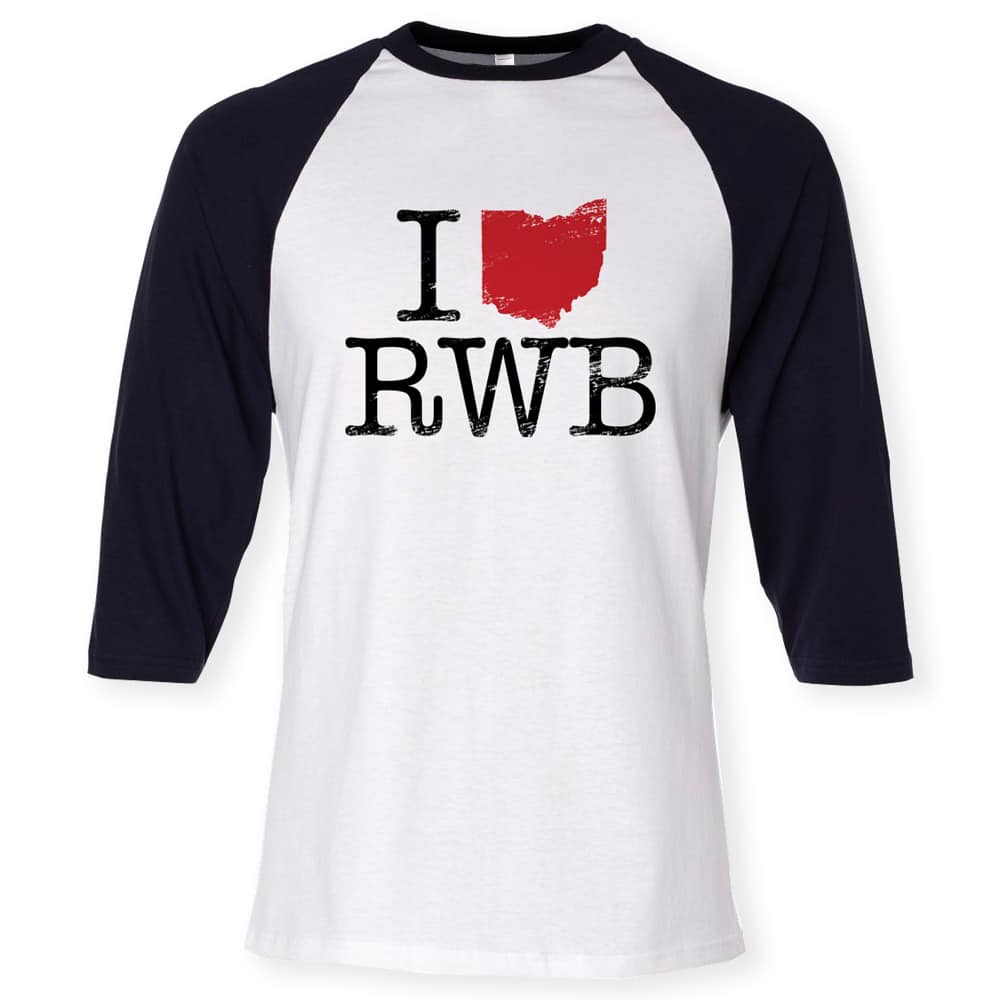 Red Wanting Blue Baseball Shirt