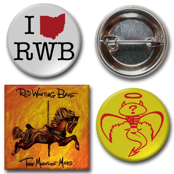 Red Wanting Blue Button Pack