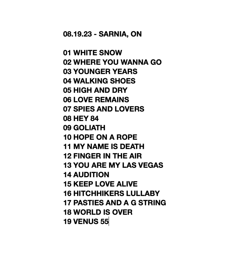 08/19/2023 - Sarnia, ON (Live Show Recording) - Image 2
