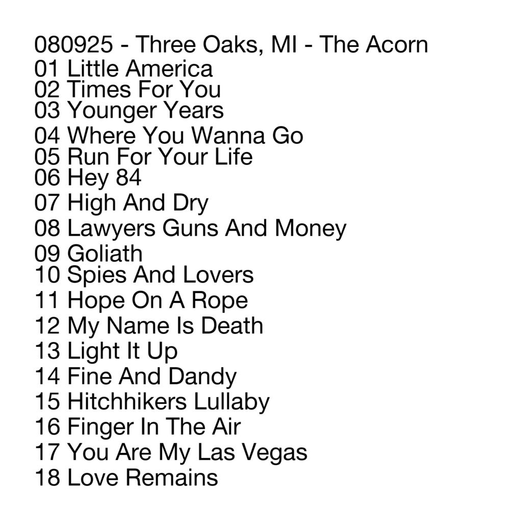 08/09/2025 - Three Oaks, MI (Live Show Recording) - Image 2