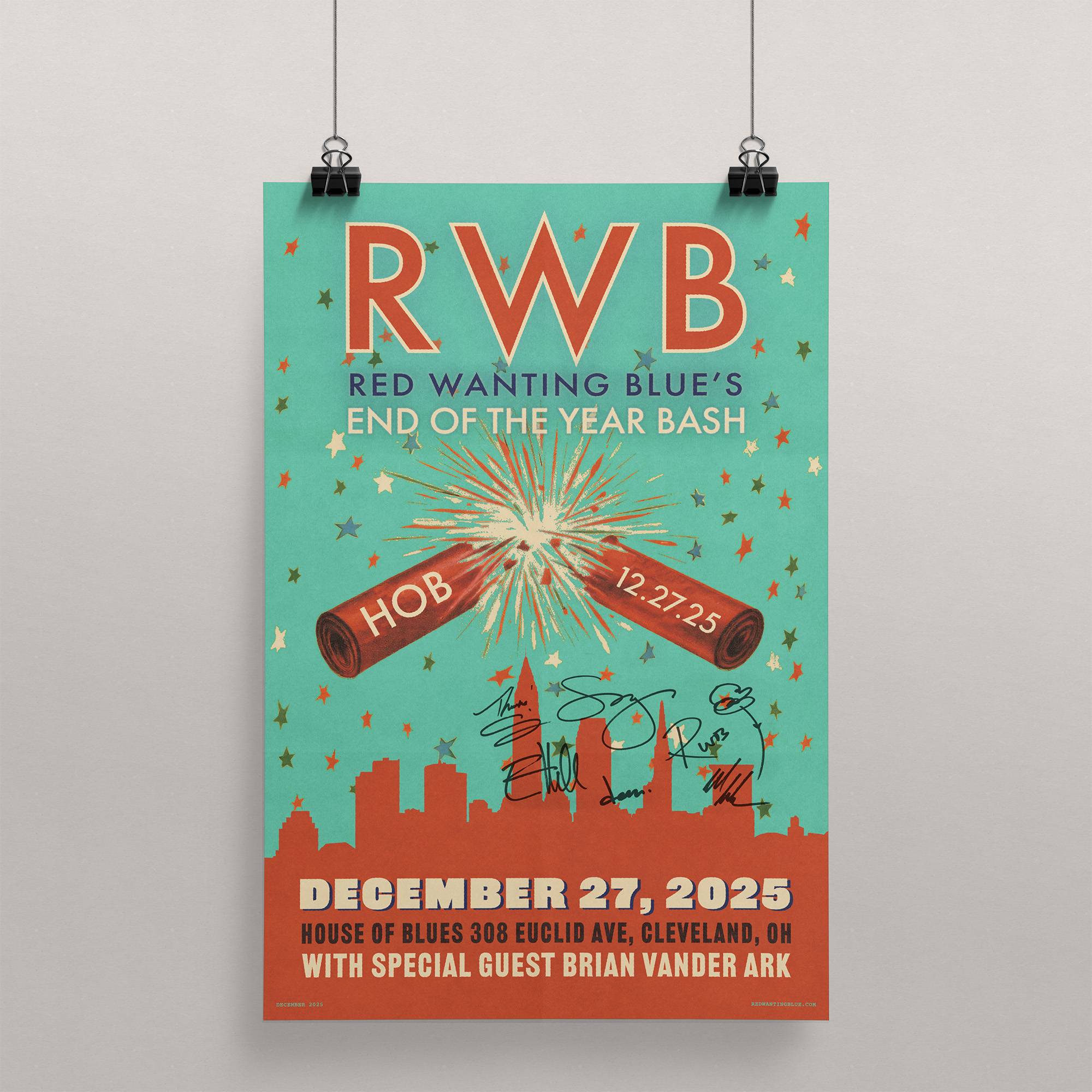 12/27/25 Cleveland, OH Poster (Signed)