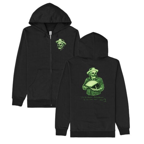 My Name Is Death Zip Hoodie - Glow In The Dark