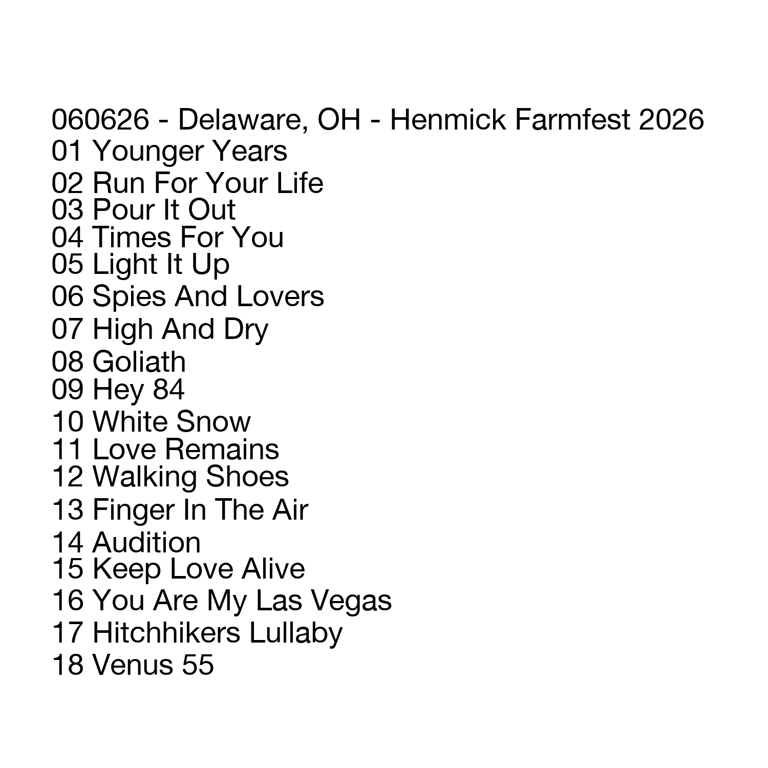 06/06/2026 - Delaware, OH (Live Show Recording) - Image 2