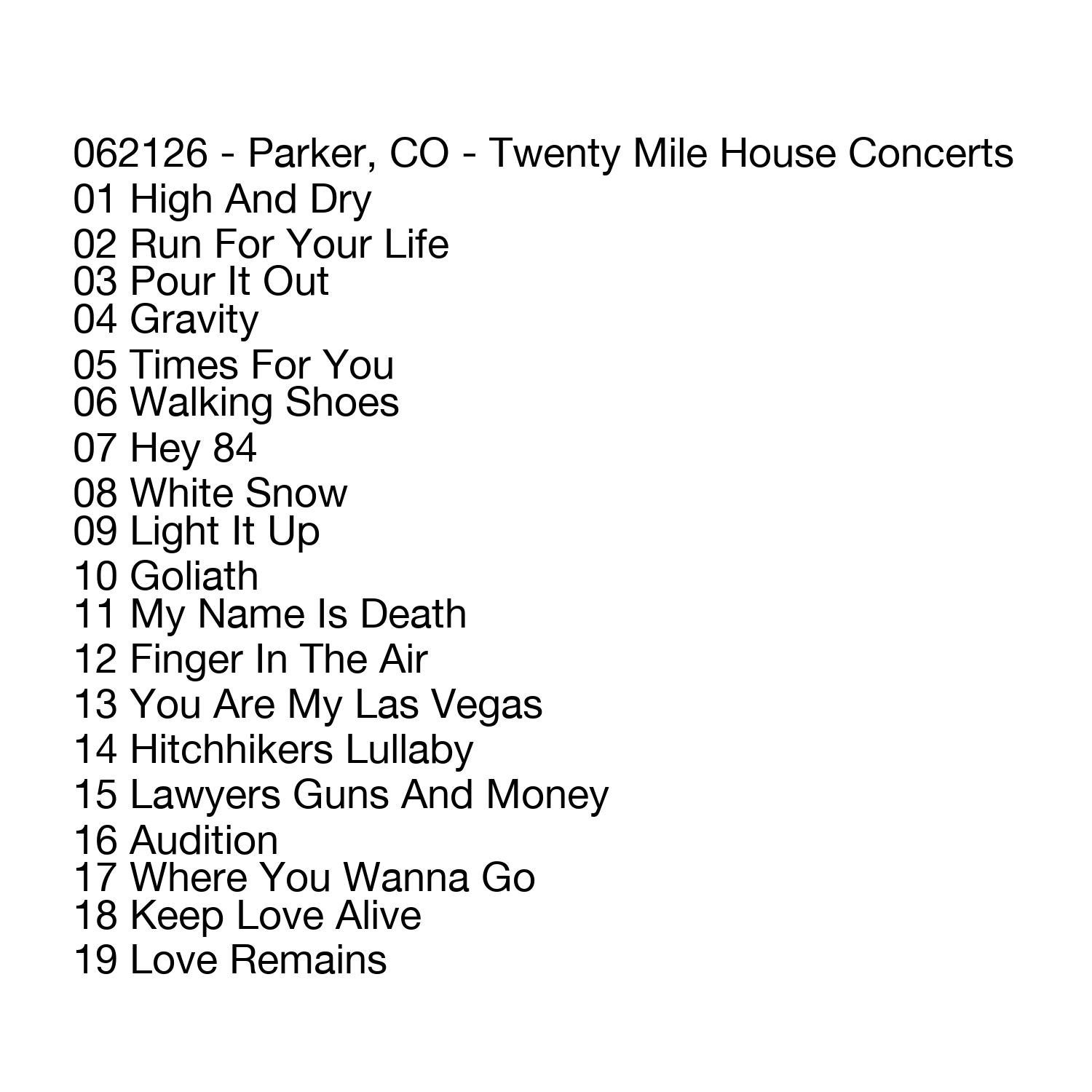 06/21/2026 - Parker, CO (Live Show Recording) - Image 2