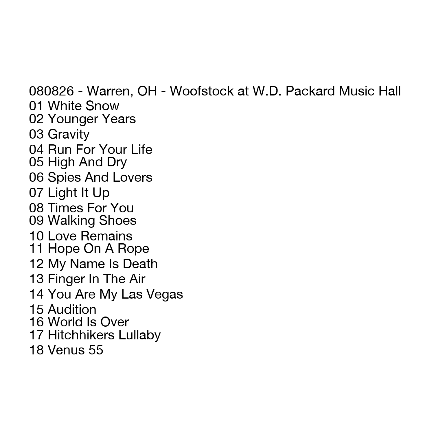 08/08/2026 - Warren, OH (Live Show Recording) - Image 2