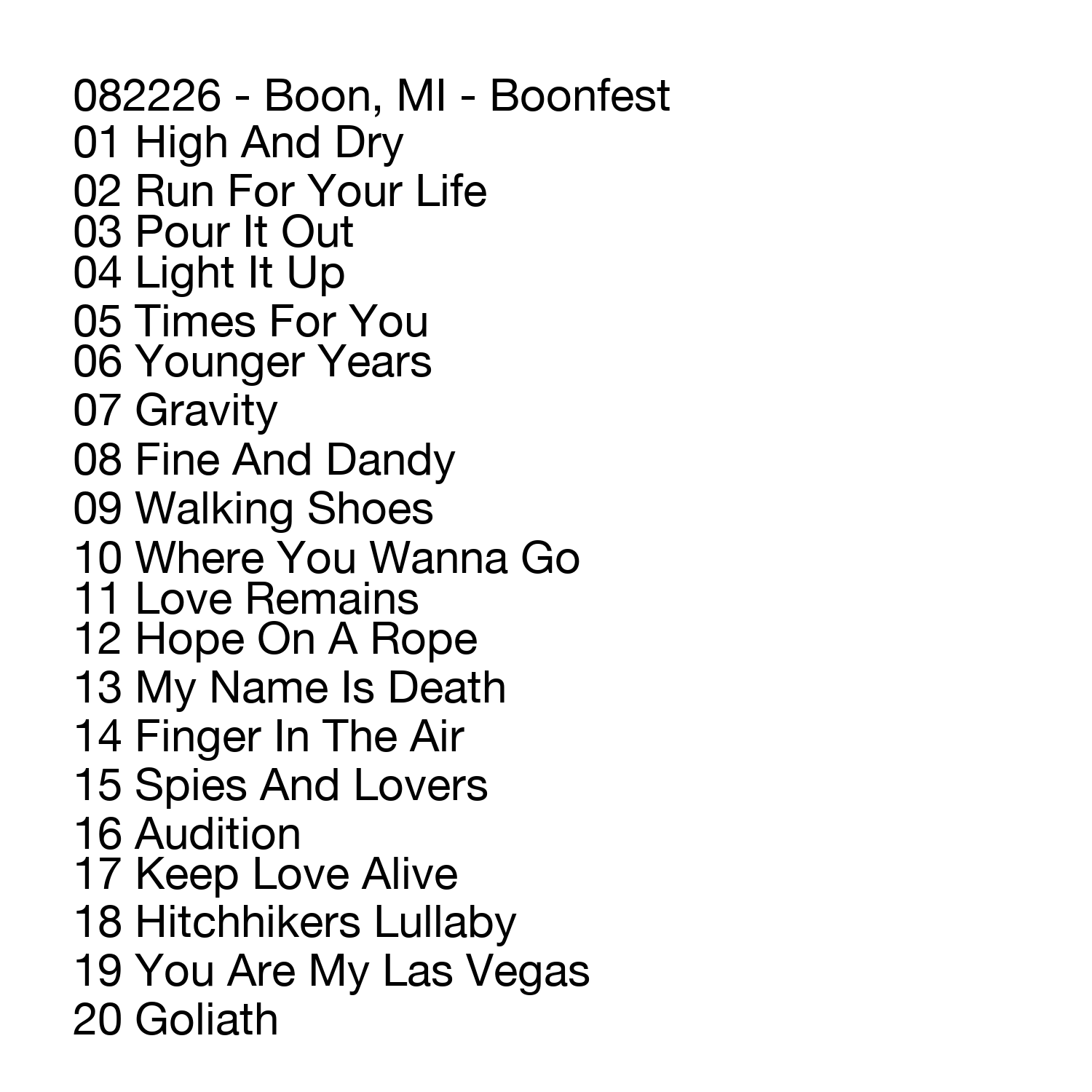 08/22/2026 - Boon, MI (Live Show Recording) - Image 2