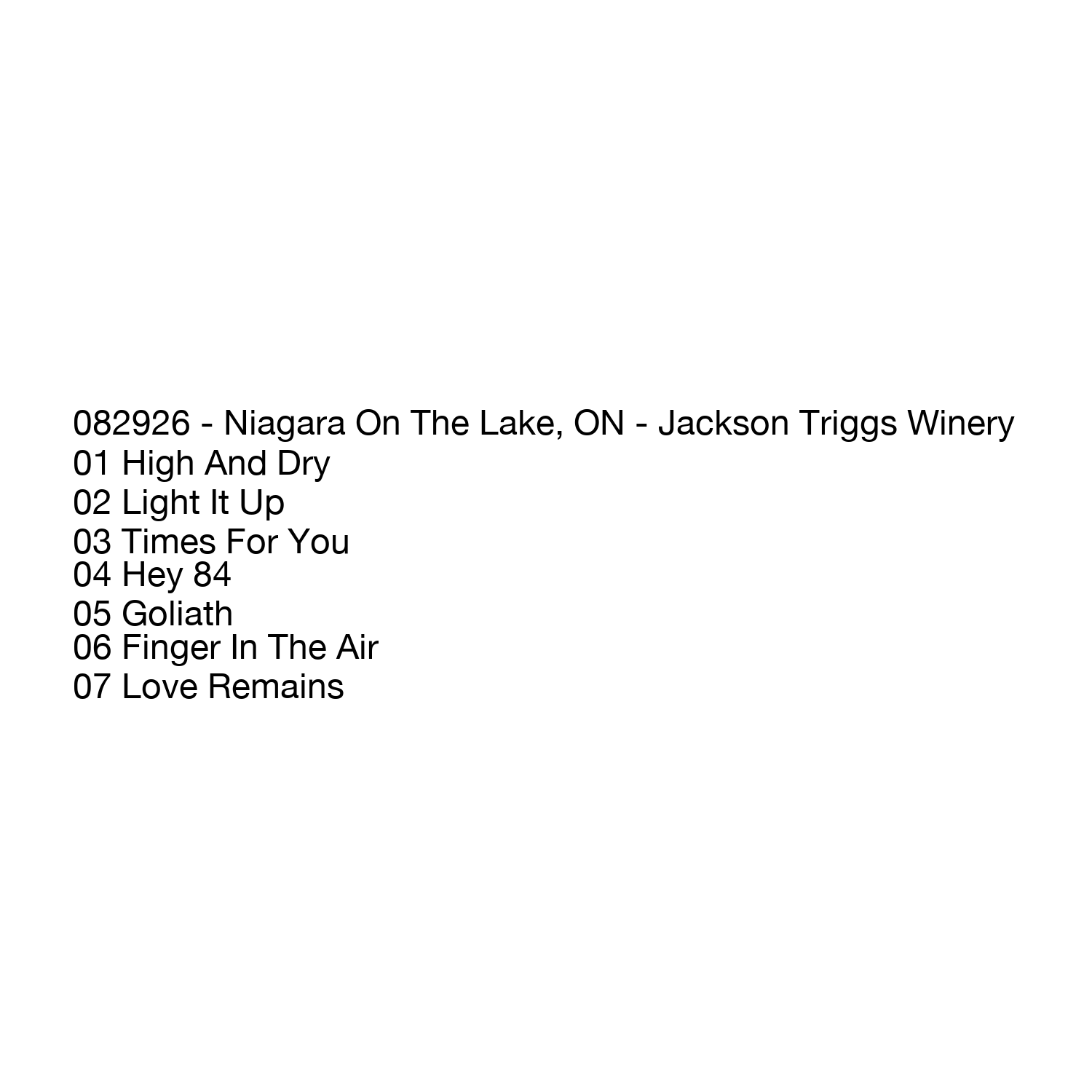 08/29/2026 - Niagara-On-The-Lake, ON (Live Show Recording) - Image 2