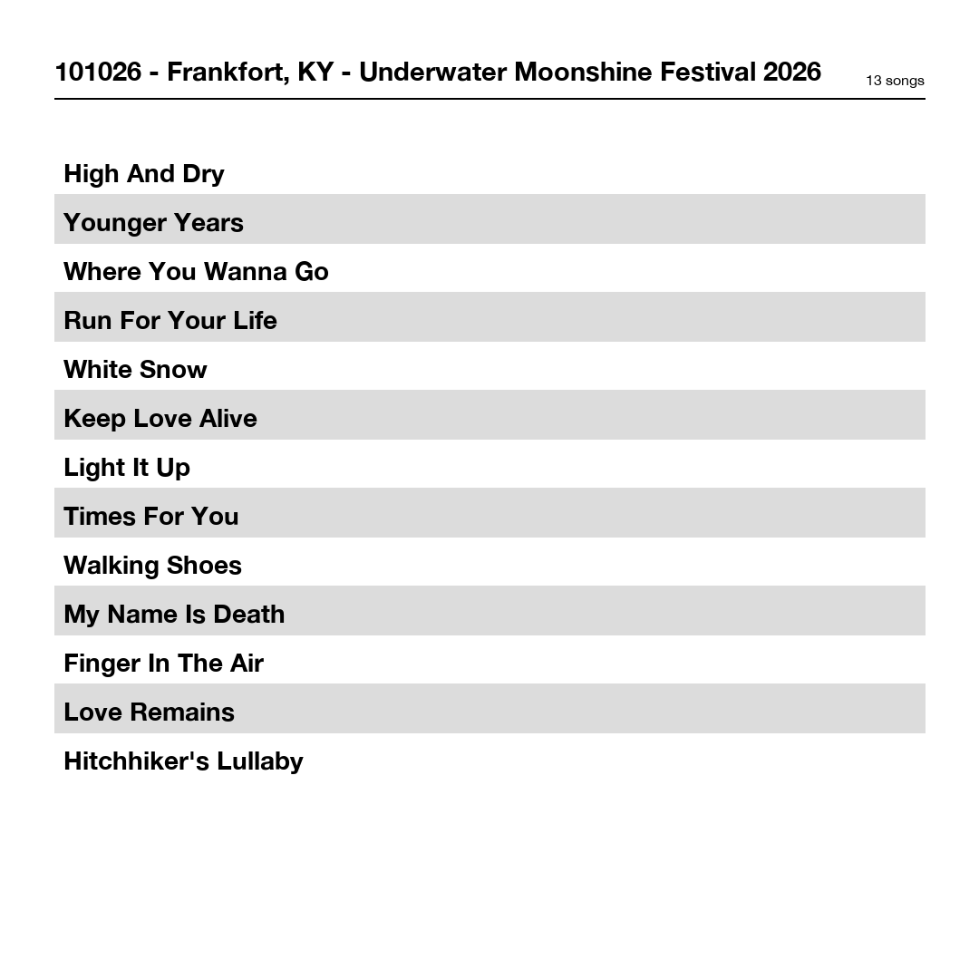 10/10/2026 - Frankfort, KY (Live Show Recording) - Image 2